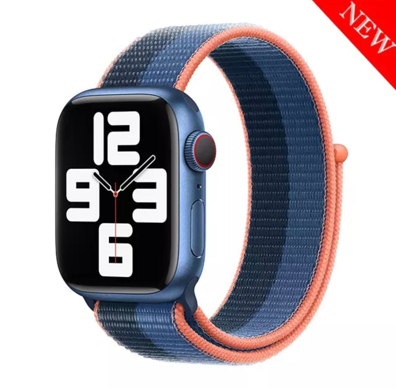 Premium Multi-Colour Nylon Sport Watch Bands- for New Apple Watch Series 7 45mm - Super Savings Technologies Co.,LTD 