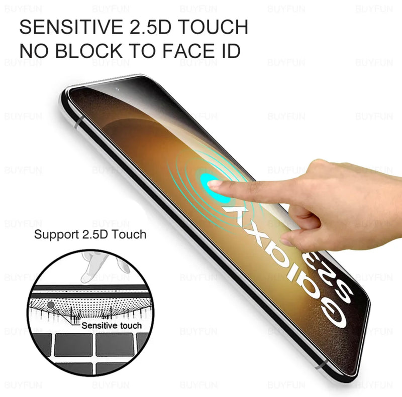 Yamizoo Premium 9H Clear ShatterProof Glass Screen Protector-2pks for Samsung Galaxy S23/S23Plus/S23Ultra